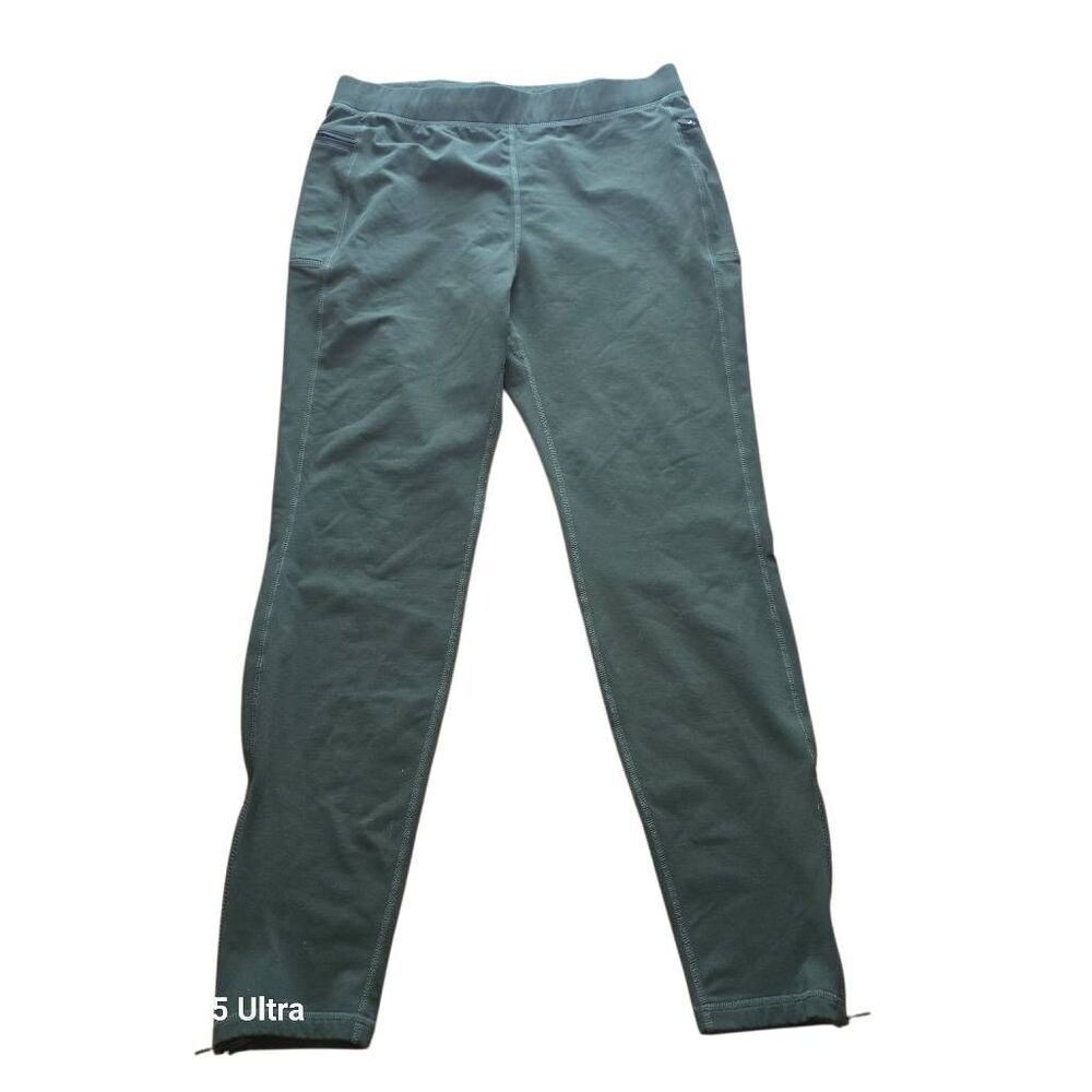 Pudolla mens Sz XL olive green workout leggings Drawstring